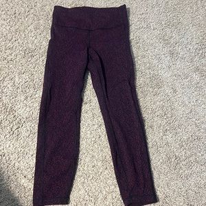 Athleta size small maroon leggings